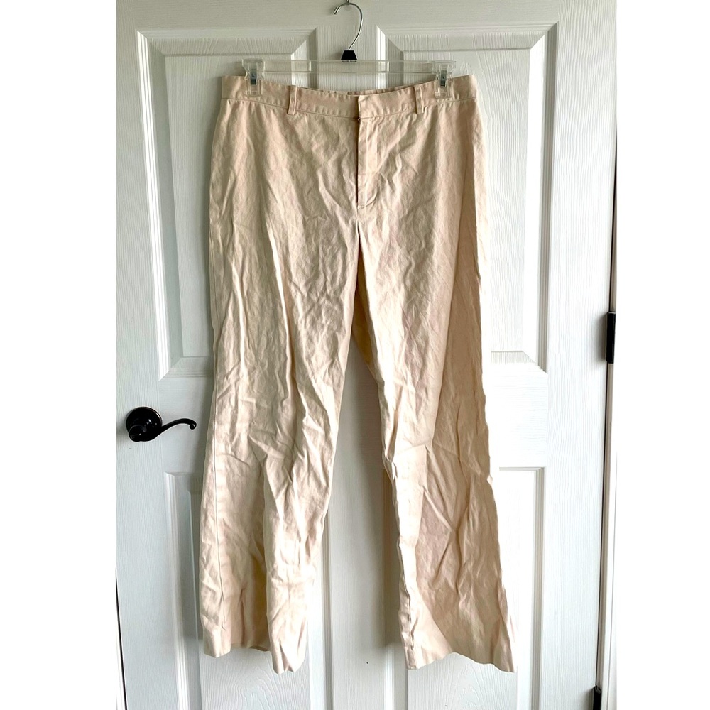 Cream Trousers Lauren Ralph Lauren Size 12 Vintage